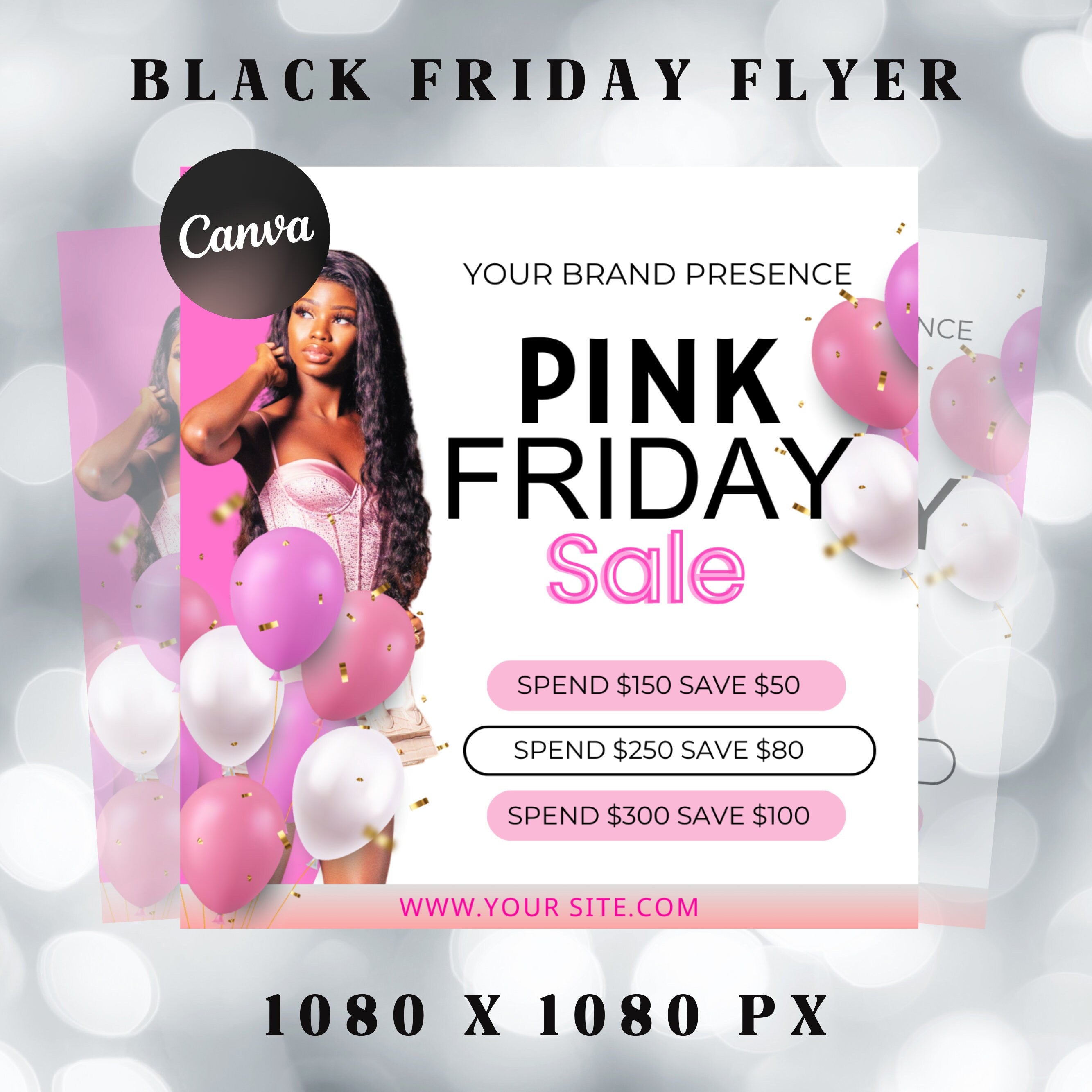 Editable Black Friday Flyer, Black Friday Hair Flyer, Black Friday Sale Flyer, Social Media Flyer, Black Friday Flyer Instagram Stories