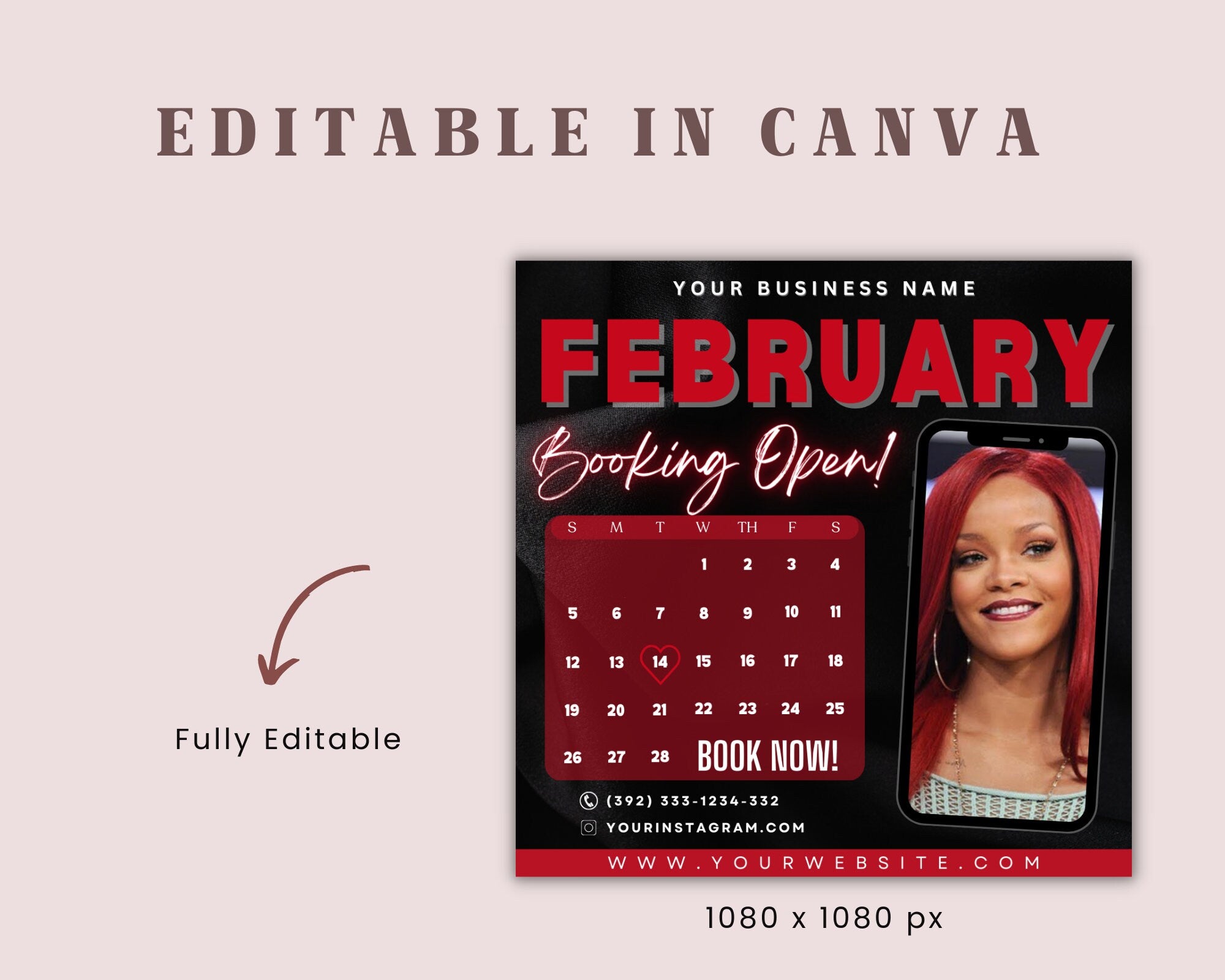 Valentines Day Lash Sale Flyer, DIY Lash Extensions Flyer, Booking Flyer, Appointment Flyer, Book Now Flyer, Valentines Lashes Flyer