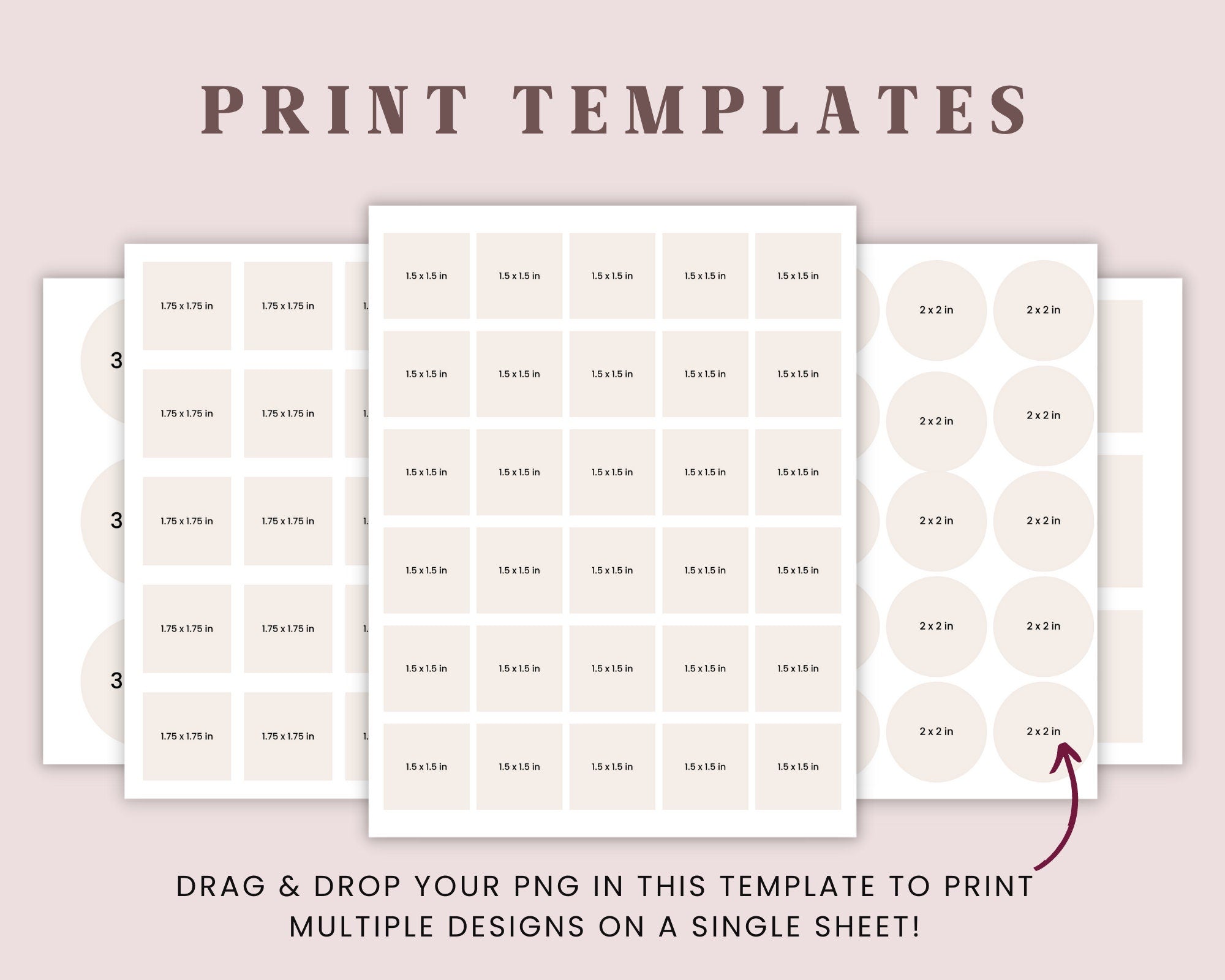 Cosmetic Branding Bundle Stylish Cosmetic Product Label Template Editable Cosmetic BUNDLE Skincare Label, Thankyou cards, Price Lists, CANVA