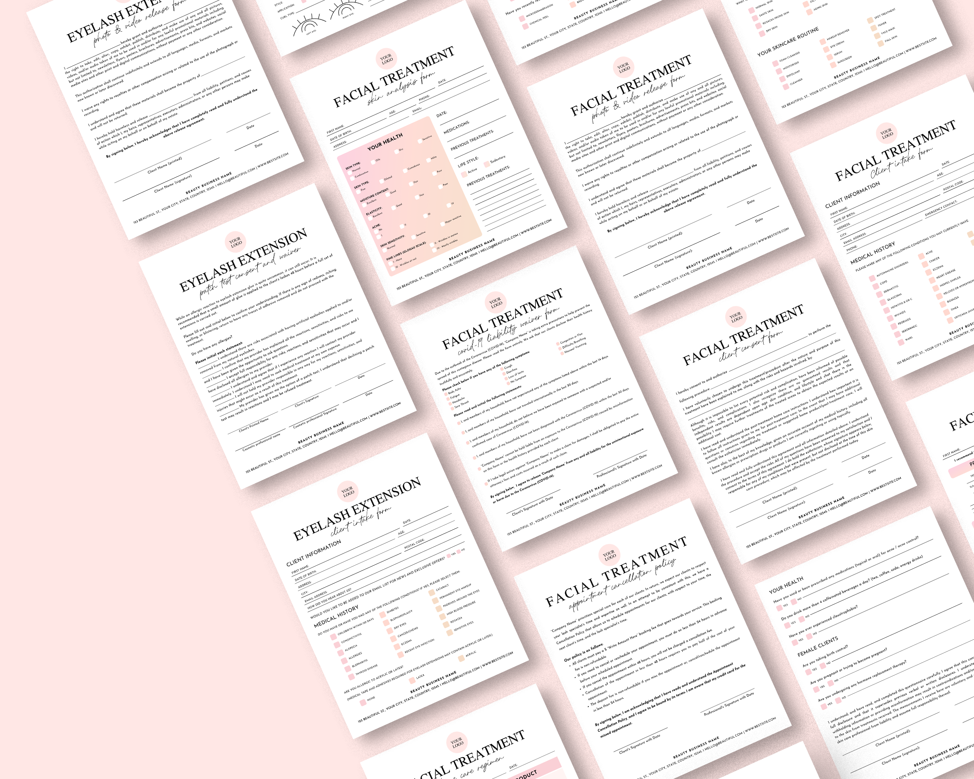 Mega Esthetician Forms Bundle