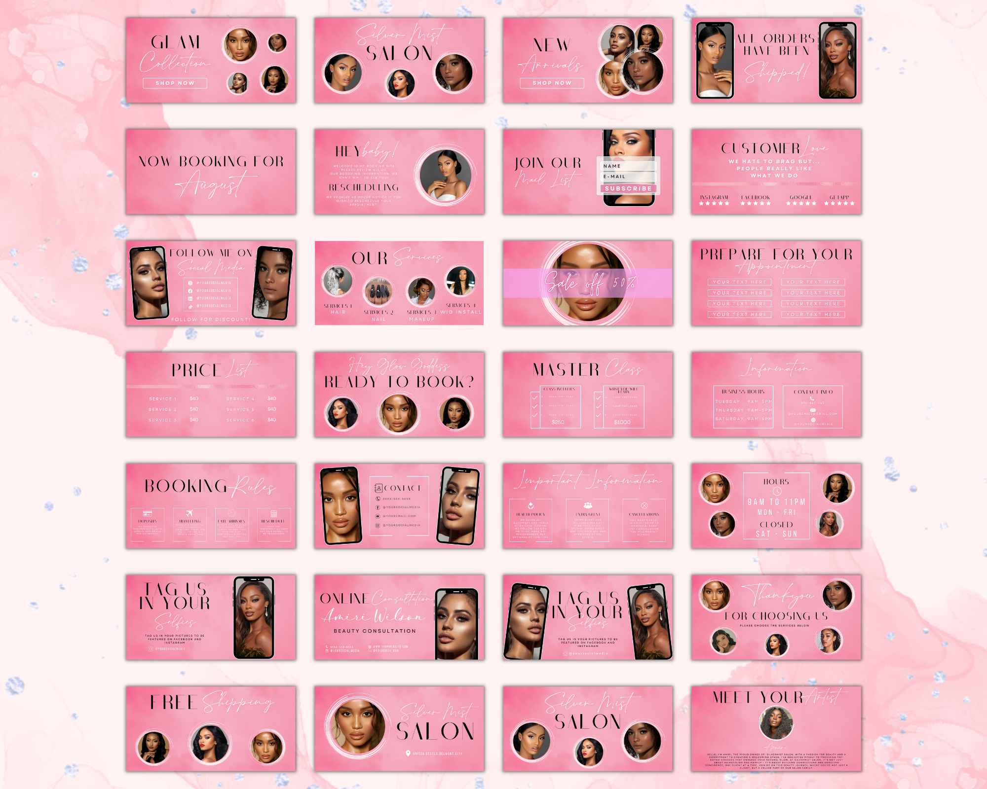 Esthetician Acuity Scheduling Templates