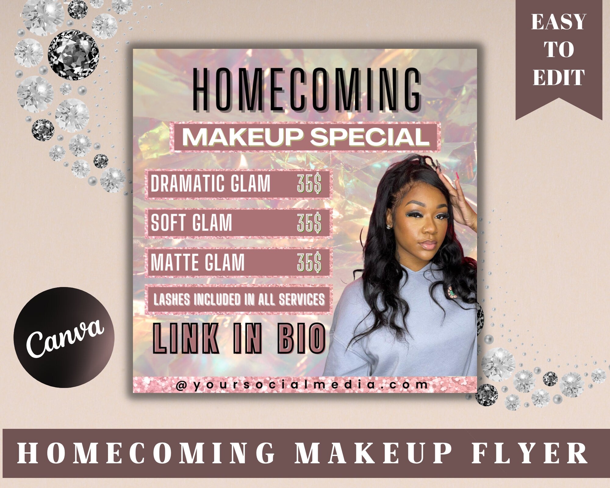 Homecoming Flyer, Homecoming Sale, Homecoming Campaign, Election Flyer, Voting Flyer, Book Now Flyer, instagram flyer, Homecoming Queen