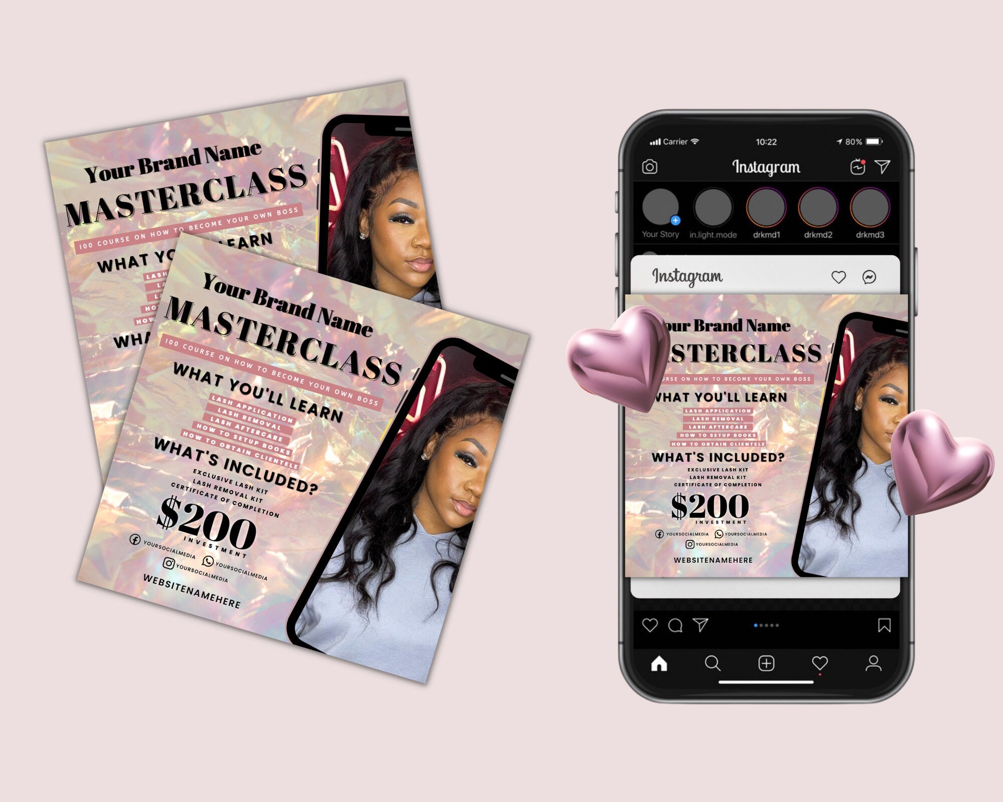 Masterclass Flyer, Diy Masterclass, Flyer Designs, Appointment Flyer, Masterclass Flyer, Masterclass Landing, Master Lash Class