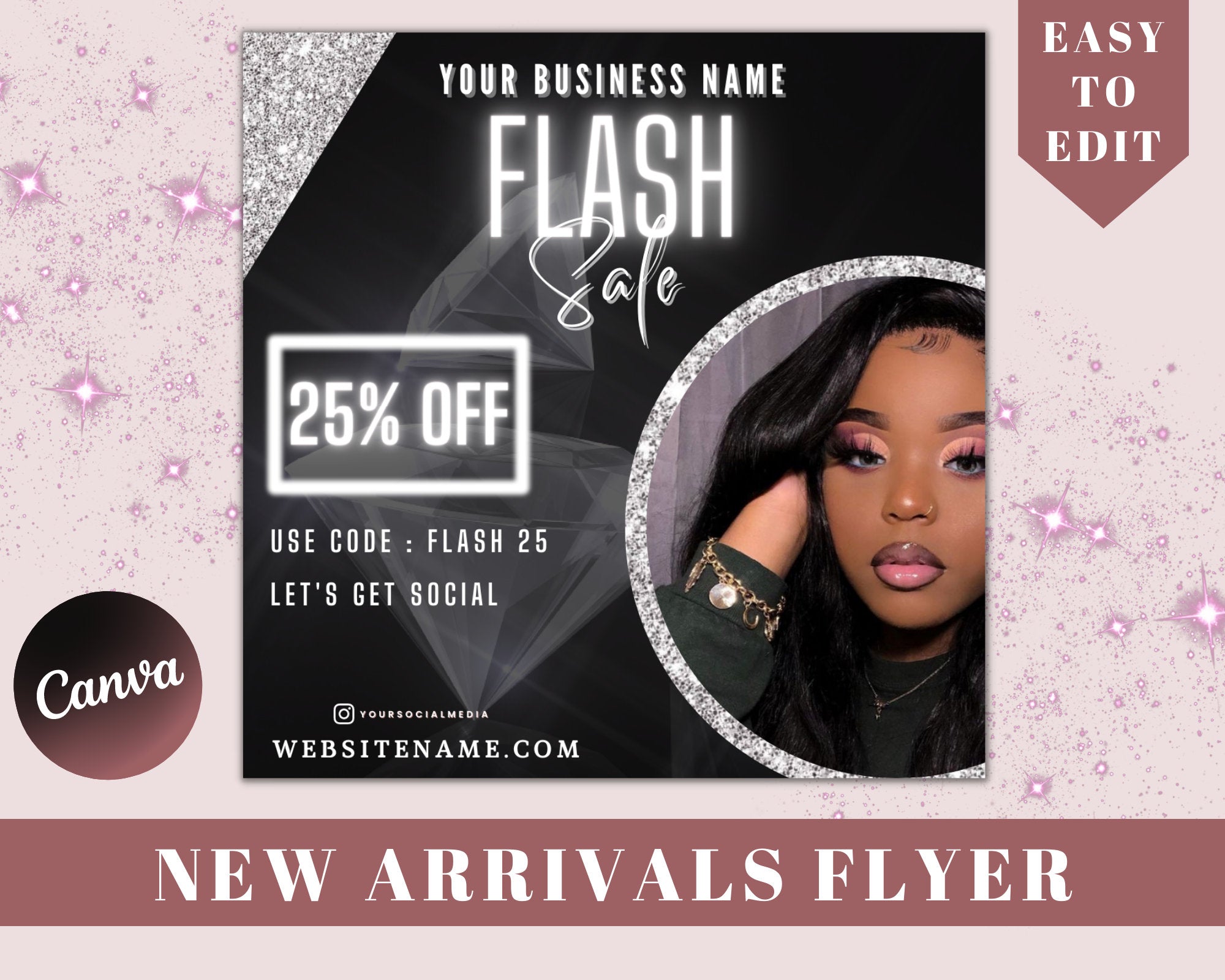 New Arrivals Flyer,Shop Now Flyer,Book Now Flyer,Summer Sale Flyer,Fashion Flyer,Flash Sale Flyer,Social Media Flyer, Boutique Flyer,