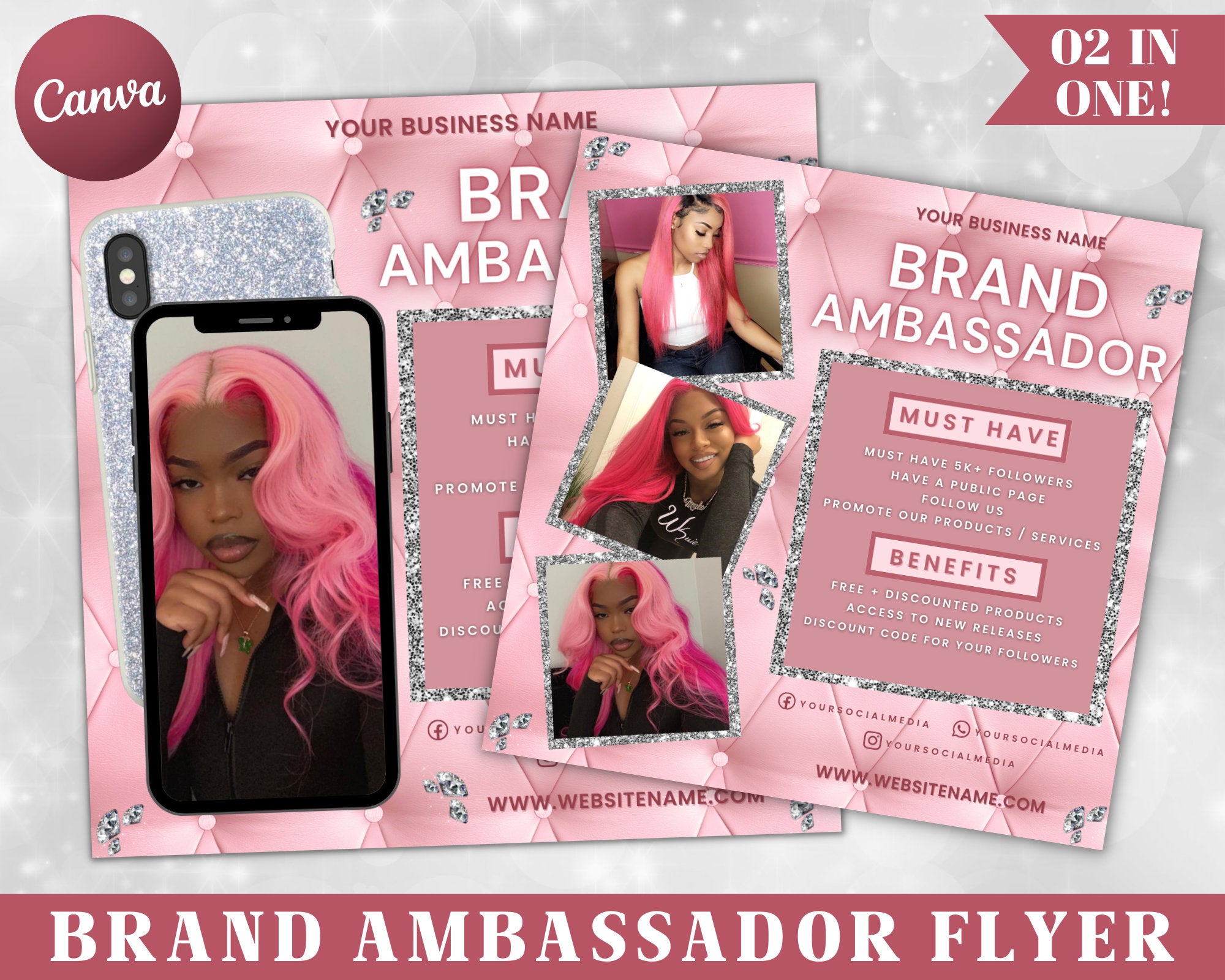 Ambassador Flyer Template, Brand Ambassador Flyer Template, Social Media Flyer, Lash Ambassador, Makeup Ambassador, Makeup Flyer