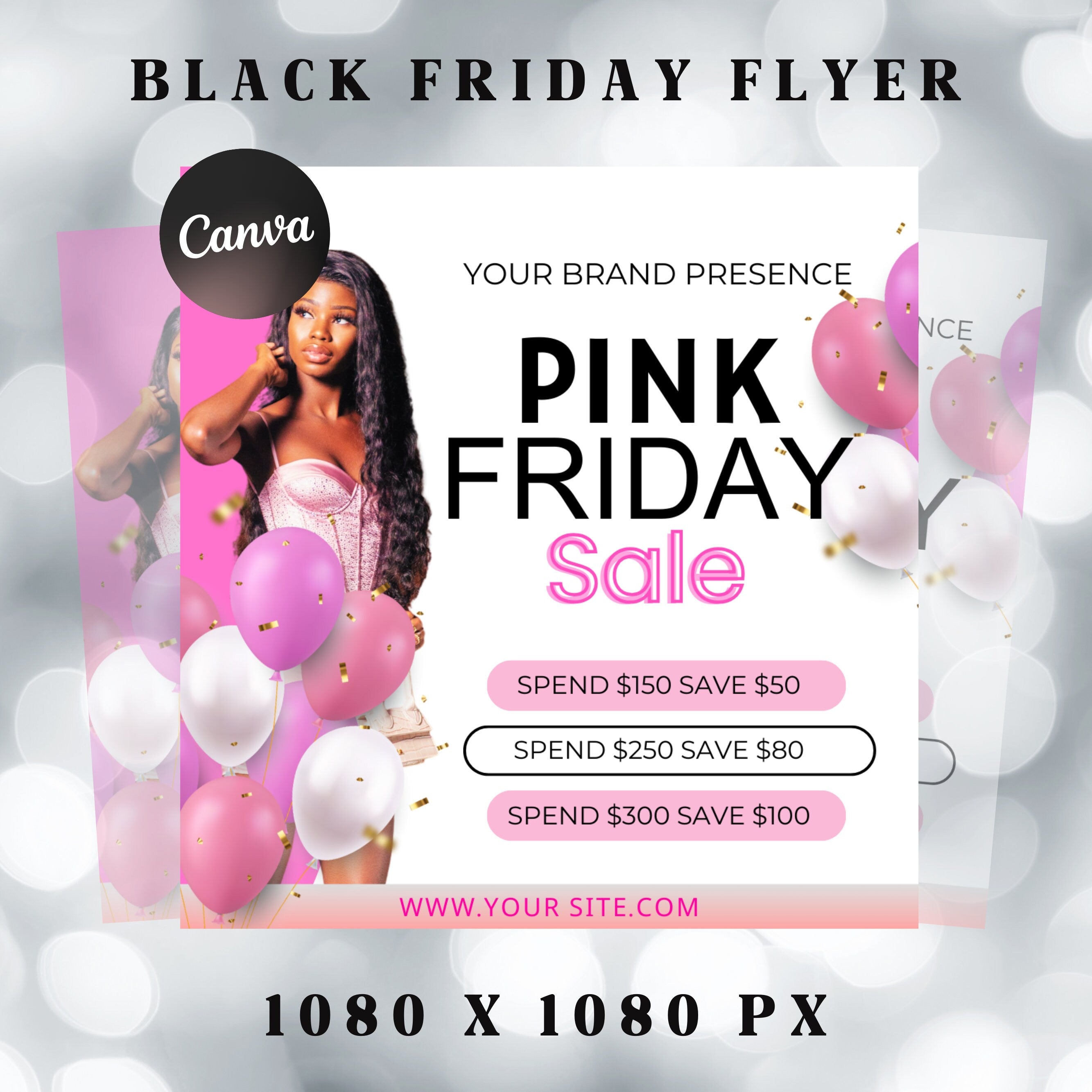 Editable Black Friday Flyer, Black Friday Hair Flyer, Black Friday Sale Flyer, Social Media Flyer, Black Friday Flyer Instagram Stories