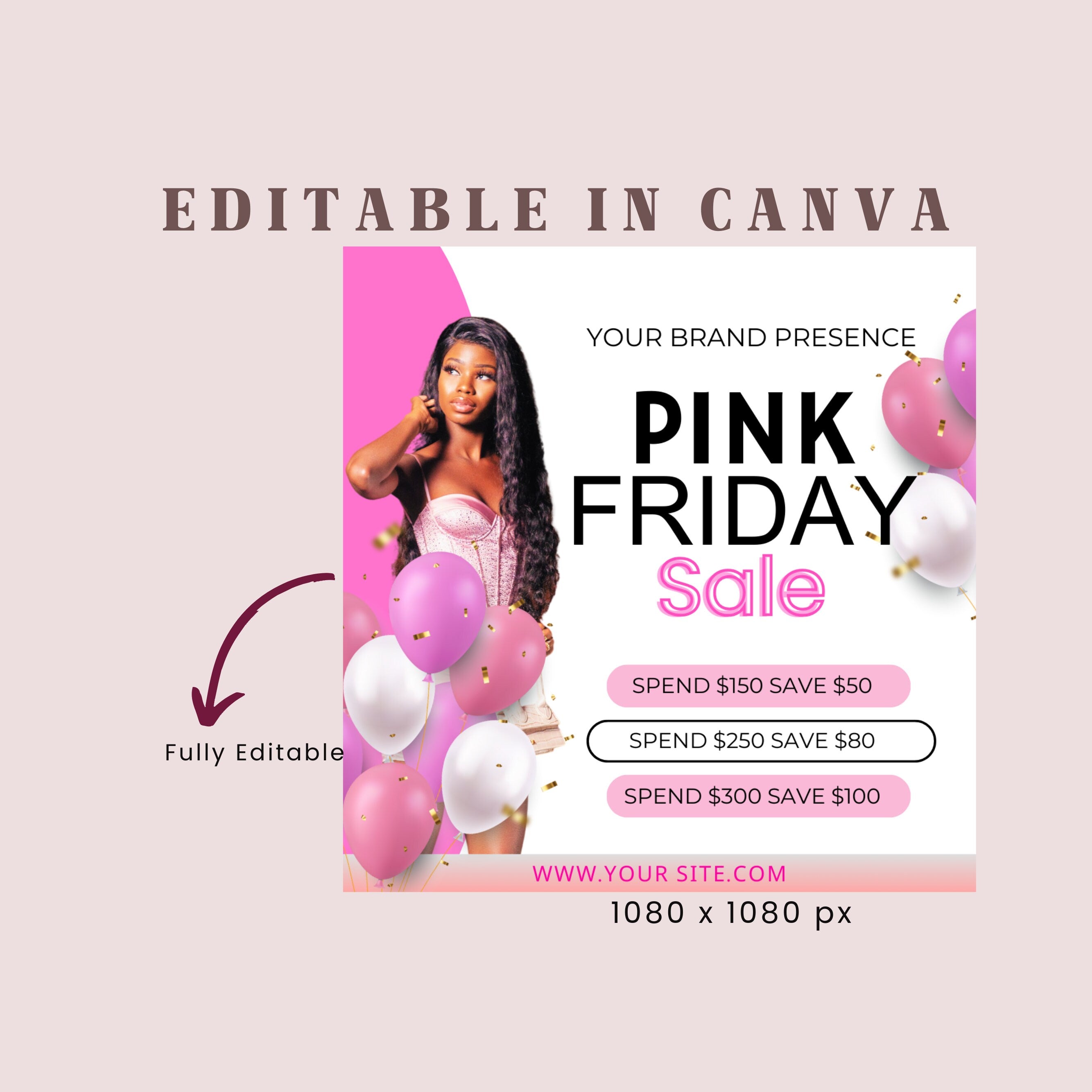 Editable Black Friday Flyer, Black Friday Hair Flyer, Black Friday Sale Flyer, Social Media Flyer, Black Friday Flyer Instagram Stories