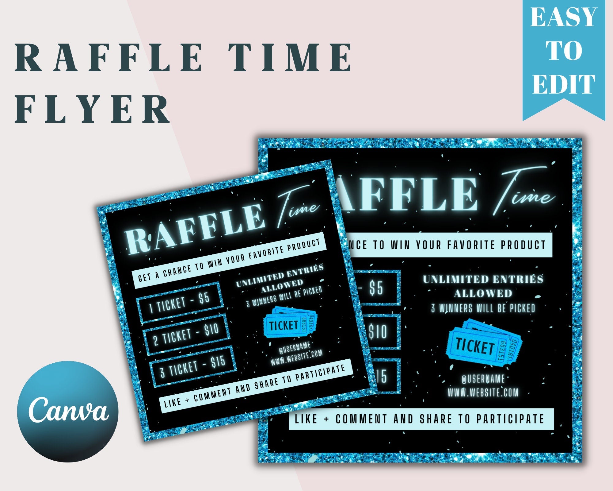 Raffle Flyer Template, Raffle Ticket Flyer, Lash Raffle Flyer, Raffle Flyer, Flyer Template, Instagram Flyer, Hair Raffle Flyer