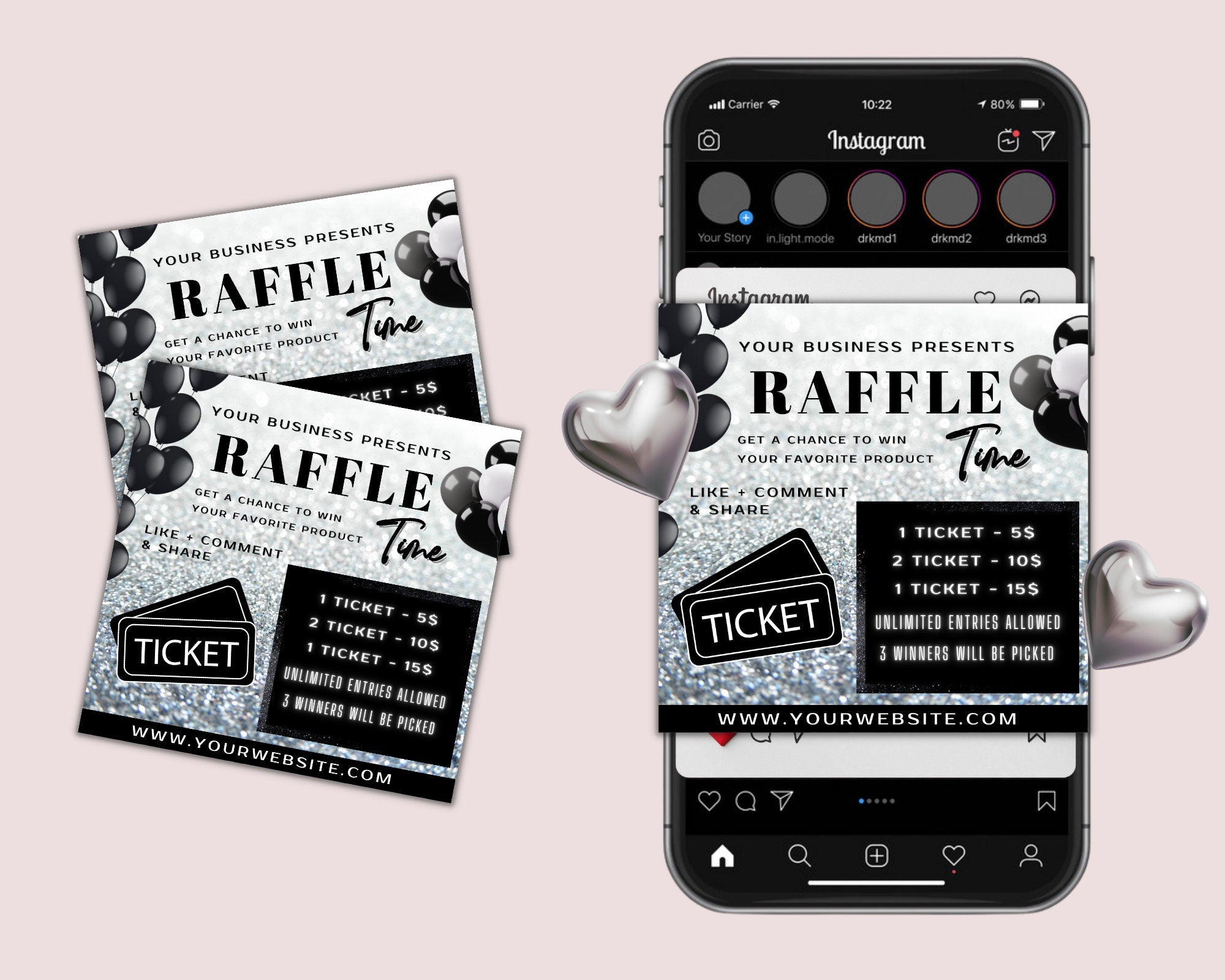 Raffle Flyer, Social Media Flyer, Contest Flyer Lash Raffle Flyer, Instagram Flyer, Business Flyer, Nail Raffle Flyer, Raffle Ticket Flyer