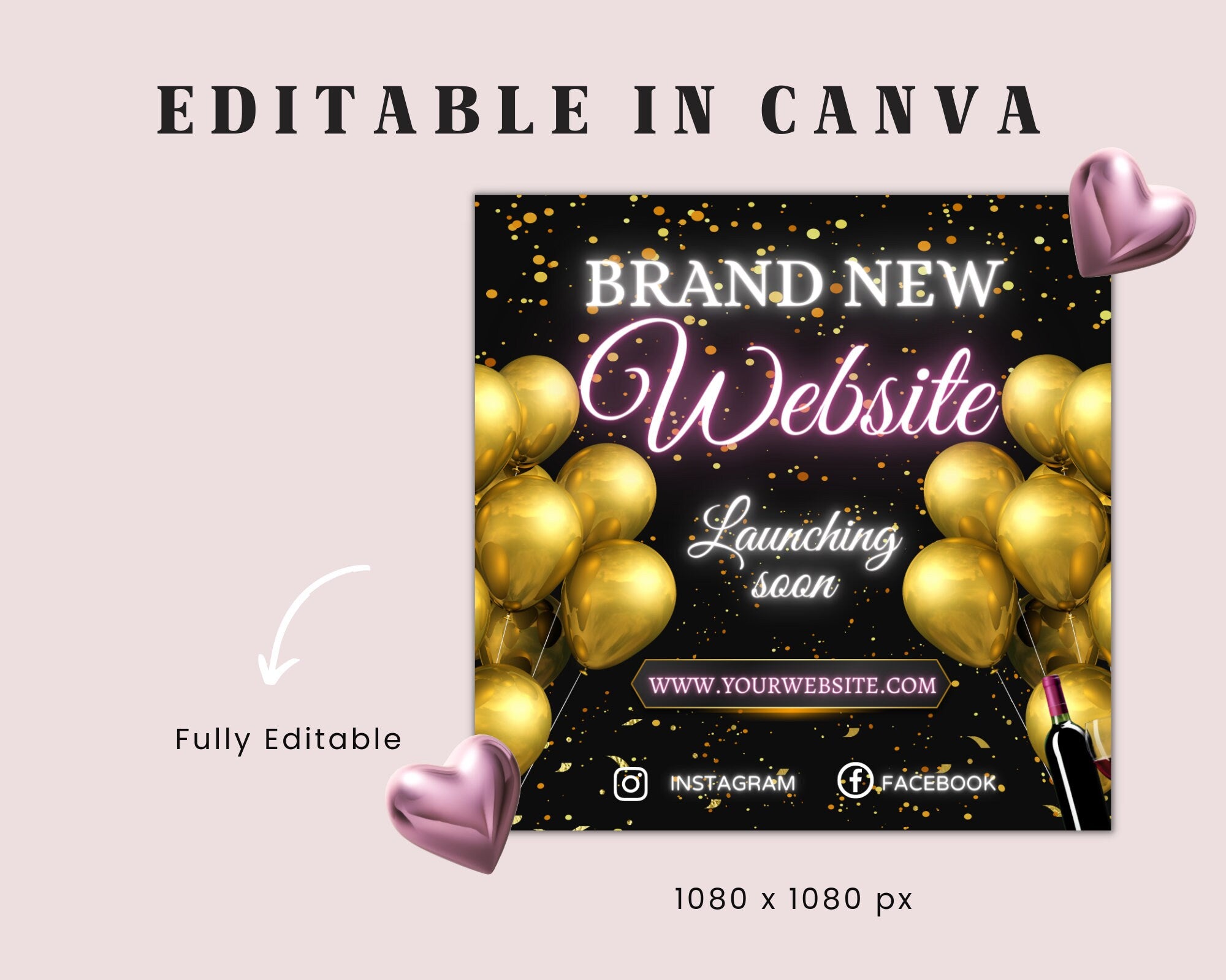 Website Launch Flyer, Branding Flyer, Grand Opening Flyer, Shop Opening, Web launch Flyer, Website Lauch, Wig Flyer, Book Now Appointment