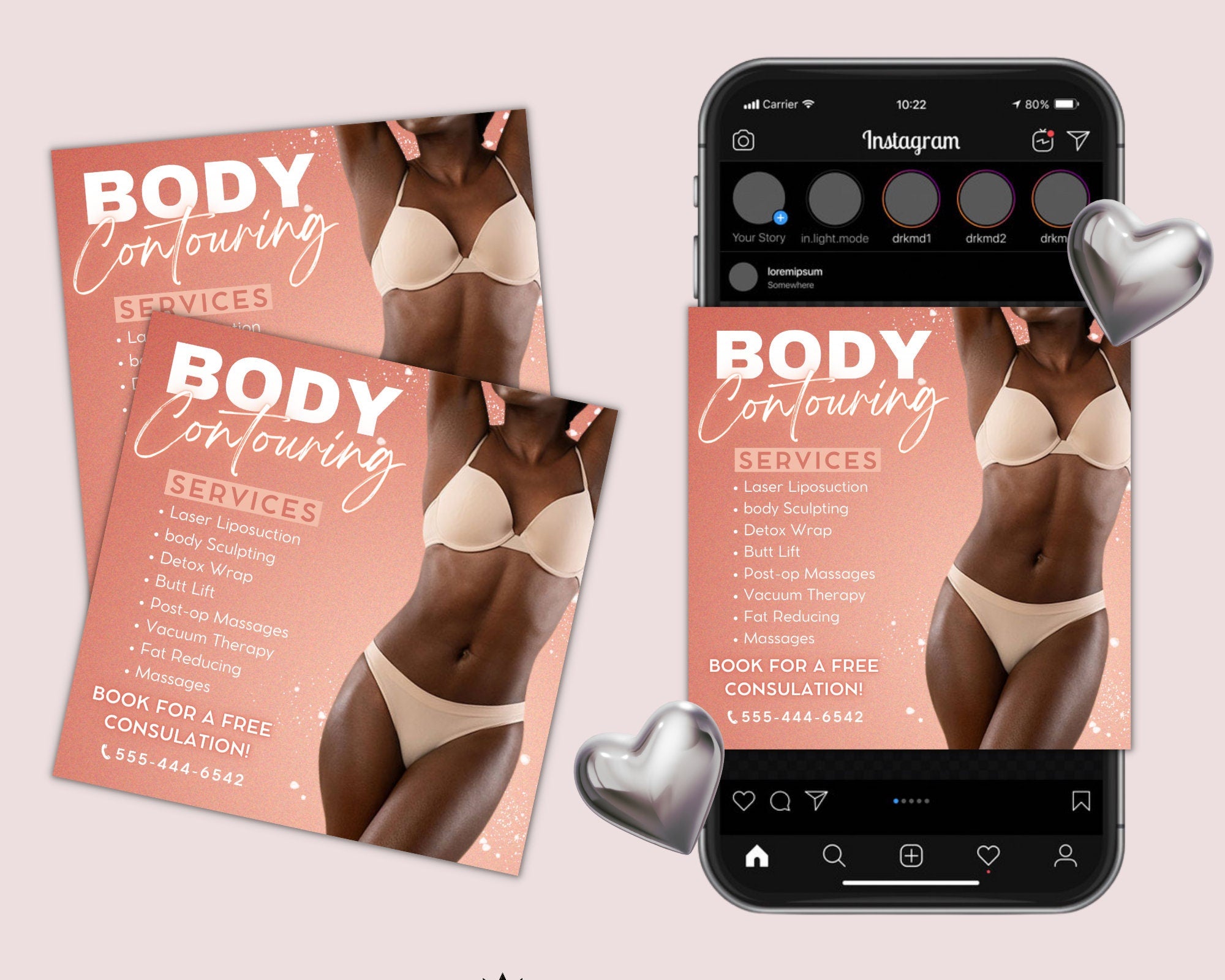 Body Contouring Flyer, Body Sculpting Flyer, Body Contour Flyer, Body Sculpting Post, Body Contouring Template, Body Sculpting