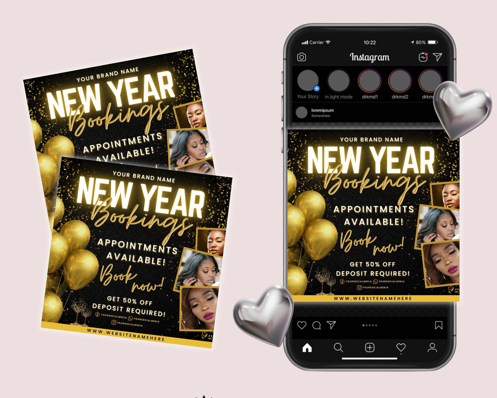 New Year Book Now Flyer, Holiday Bookings, New Year Booking, New Year Flyer, Holiday Bookings, Holiday Season Flyer, Diy Flyer Template