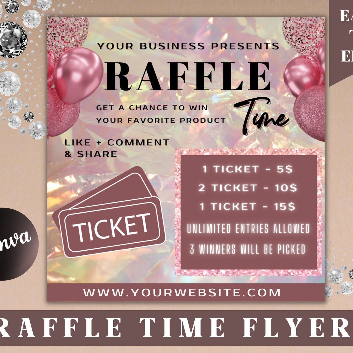 template raffle poster ideas