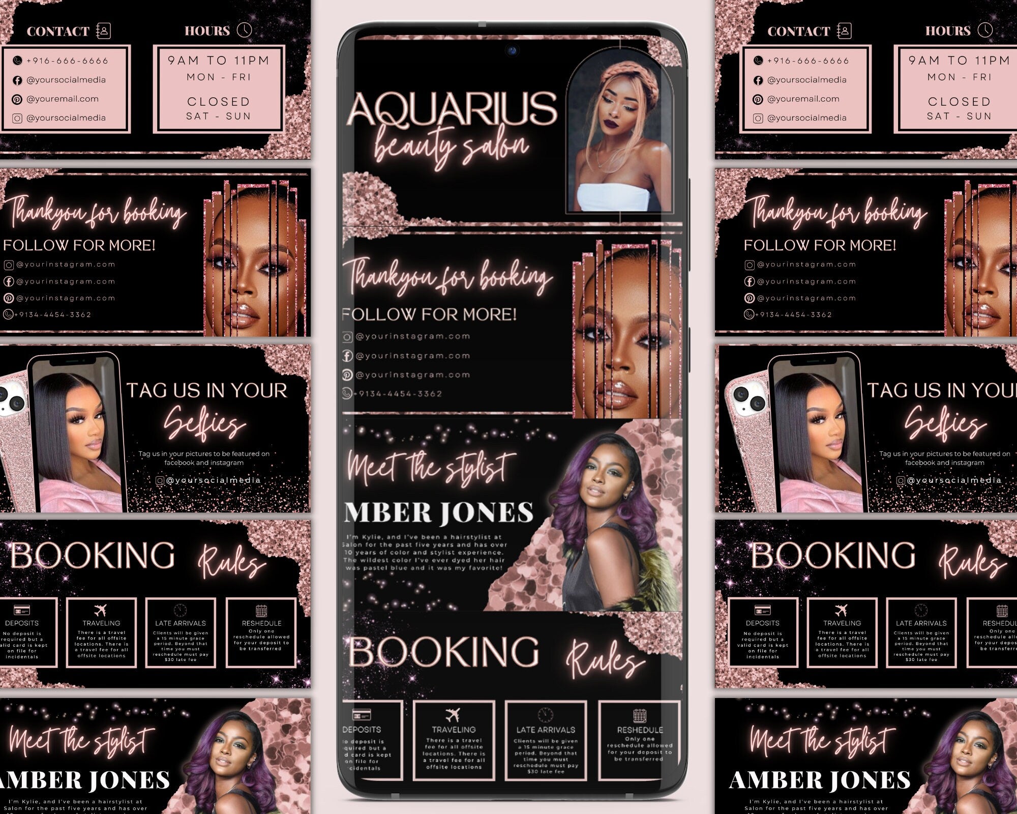 Acuity Scheduling Template, Acuity Scheduling Site, Booking Site Template, Makeup Website Banner, Lash Acuity Website, Hair Stylist