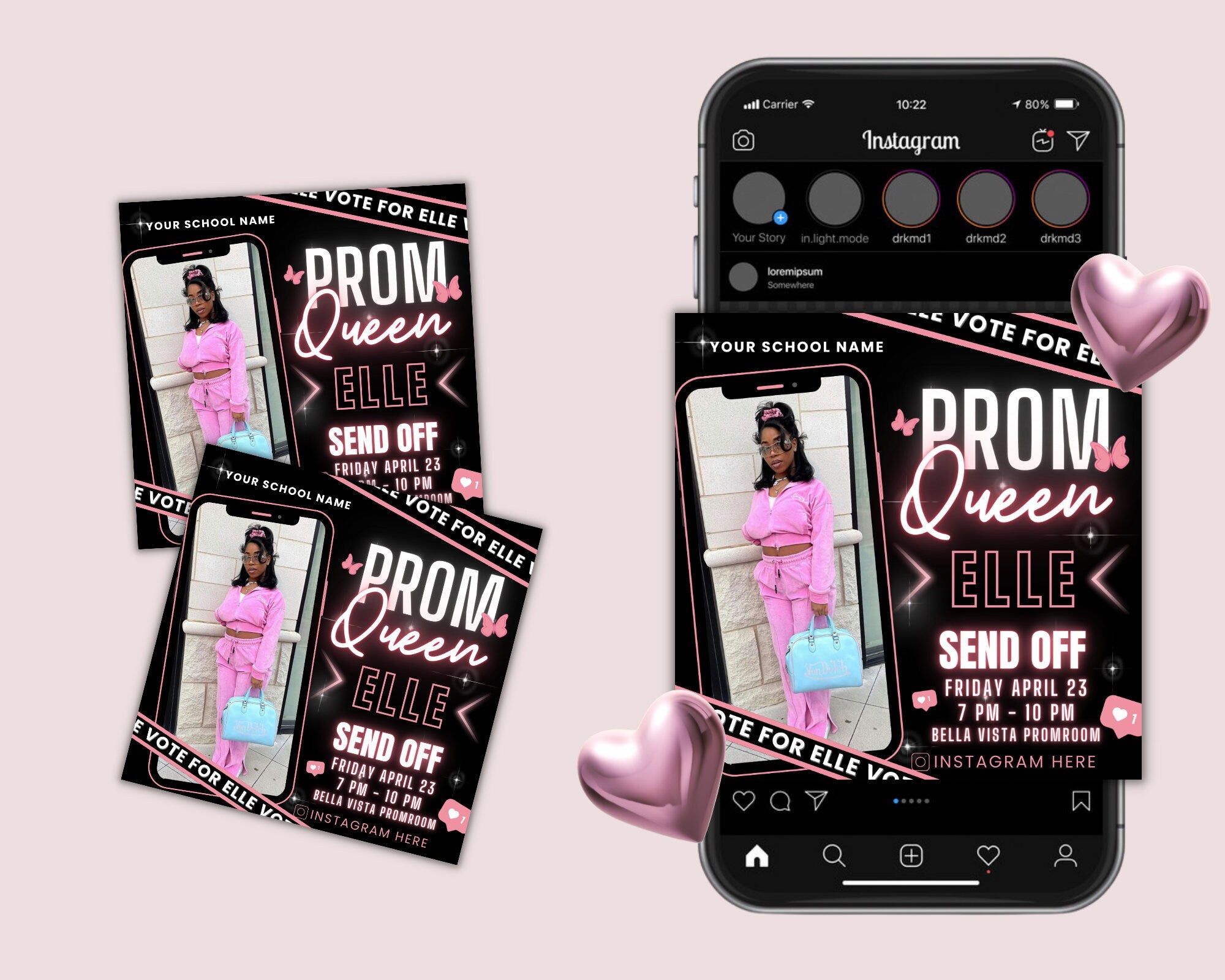 Prom Invitation Flyer, Prom Event Flyer, Prom Invitation, Purple Prom Flyer, Event Poster, Prom Party Invite, Prom Celebration, Party Flyer