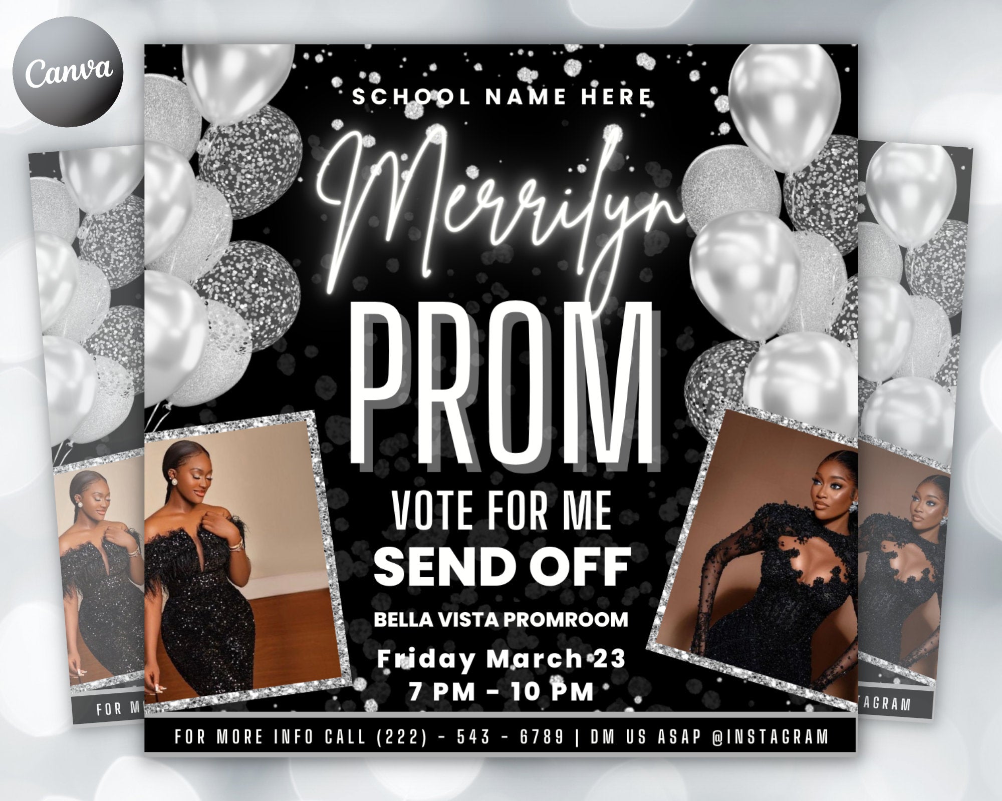Prom Invitation Borders