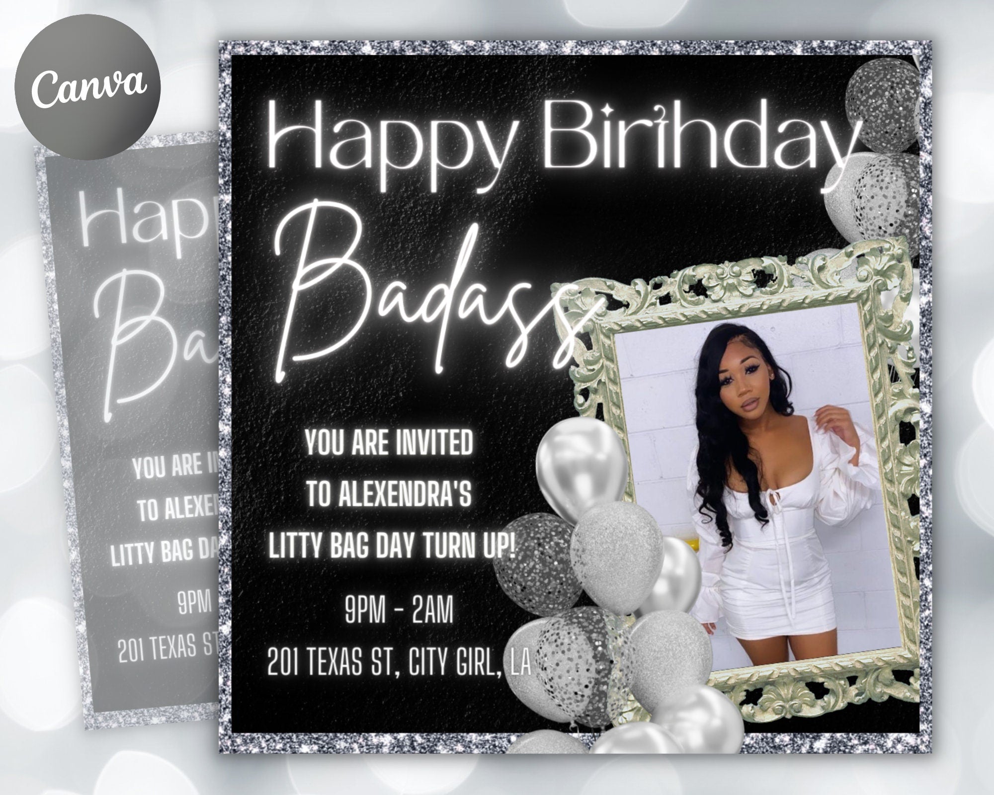 21st Birthday Flyer, Birthday Girl, Birthday Template, Birthday Party, Birthday Invitation, Birthday Dinner, Birthday Bash, Birthday Invite