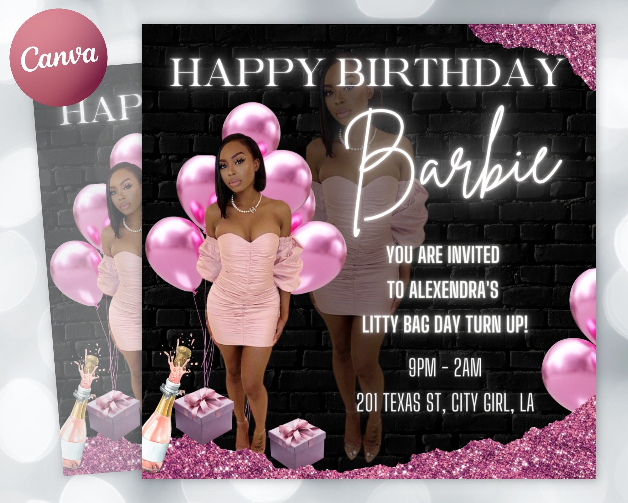 21st Birthday Flyer, Birthday Girl, Birthday Template, Birthday Party, Birthday Invitation, Birthday Dinner, Birthday Bash, Birthday Invite